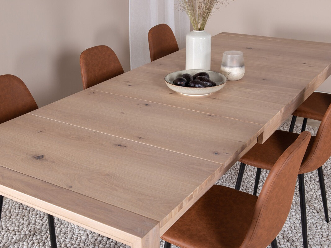 Conjunto de mesas y sillas para comedor Dallas 2655 (Roble)