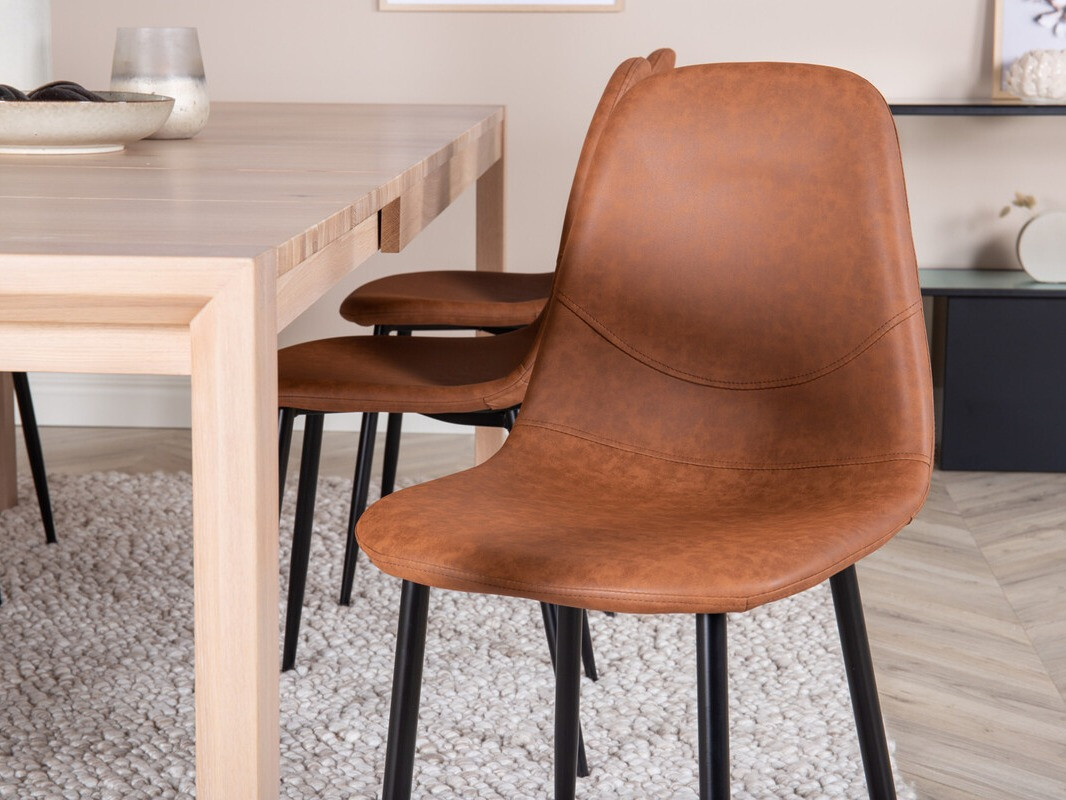Conjunto de mesas y sillas para comedor Dallas 2655 (Roble)