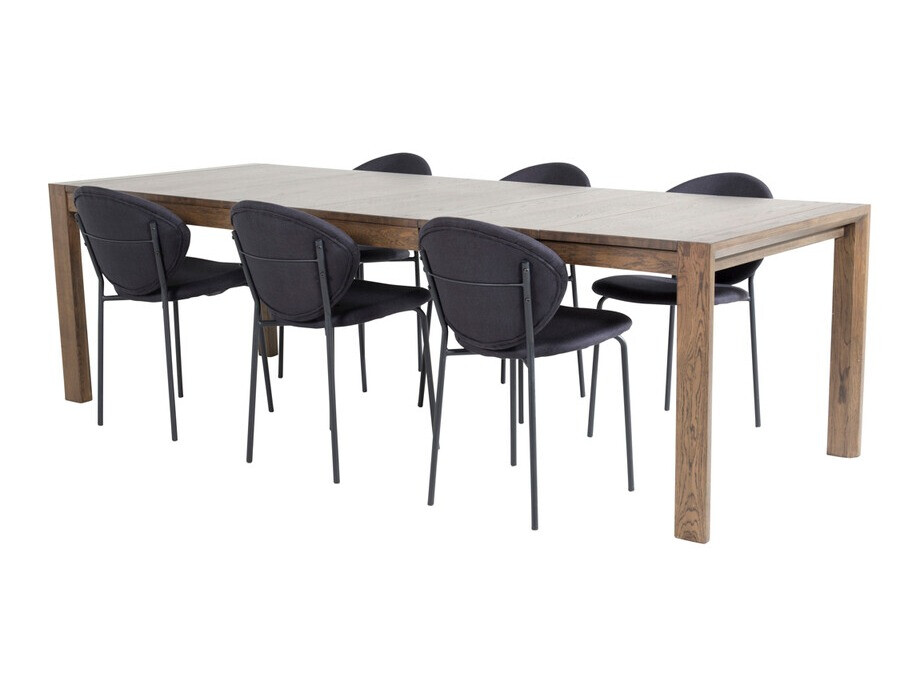Conjunto de mesas y sillas para comedor Dallas 3329 (Roble oscuro)