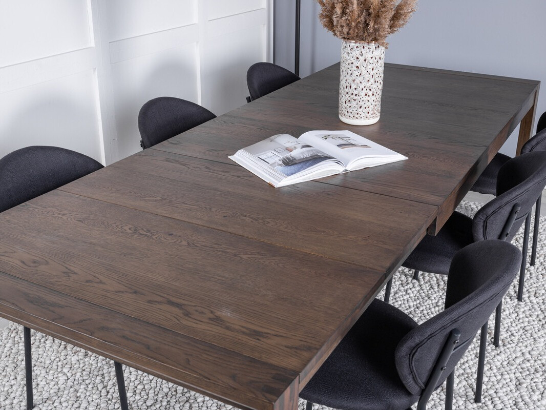 Conjunto de mesas y sillas para comedor Dallas 3329 (Roble oscuro)