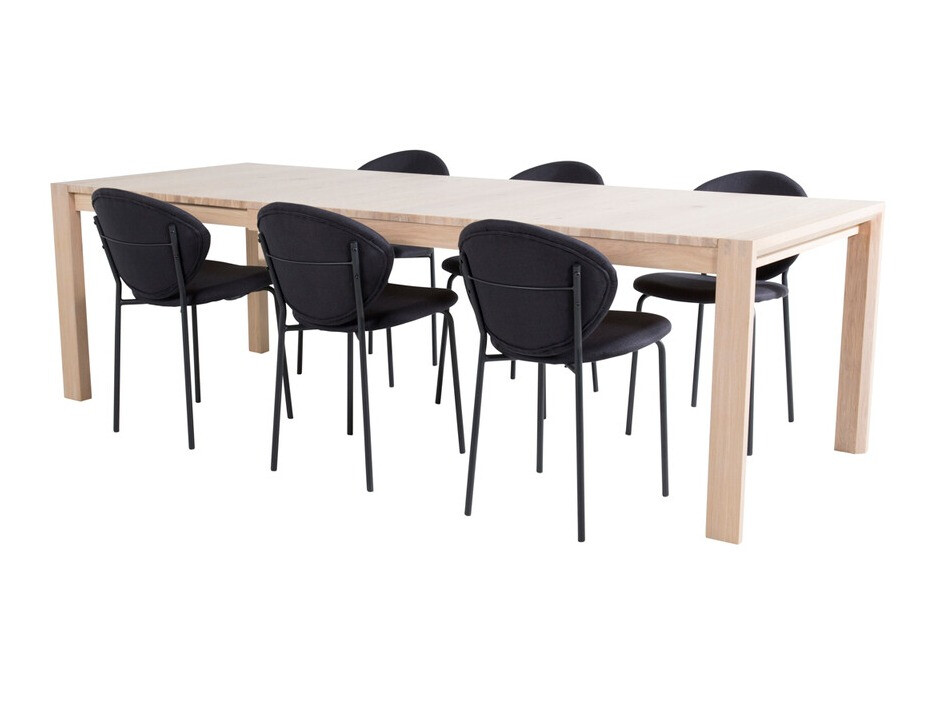 Conjunto de mesas y sillas para comedor Dallas 3329 (Roble)
