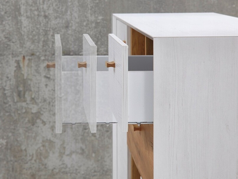 Mueble TV Sacramento 503 (Pino blanqueado + Navarra roble)