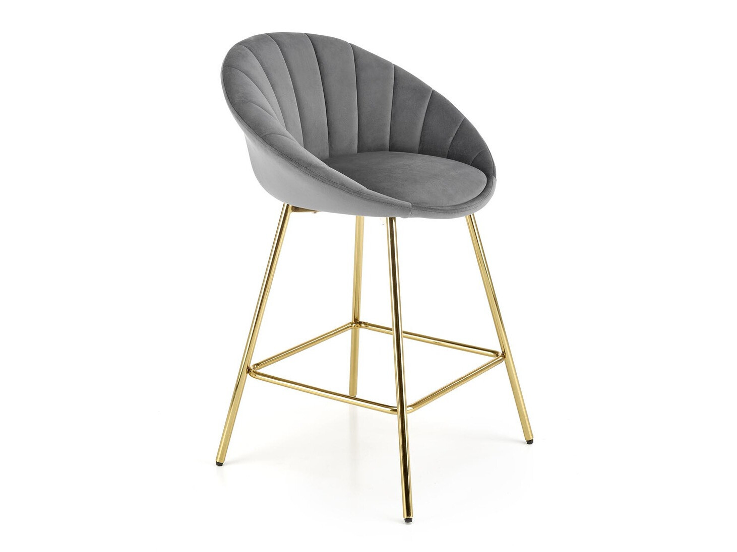 Silla de barra Houston 1461 (Gris + Dorado)