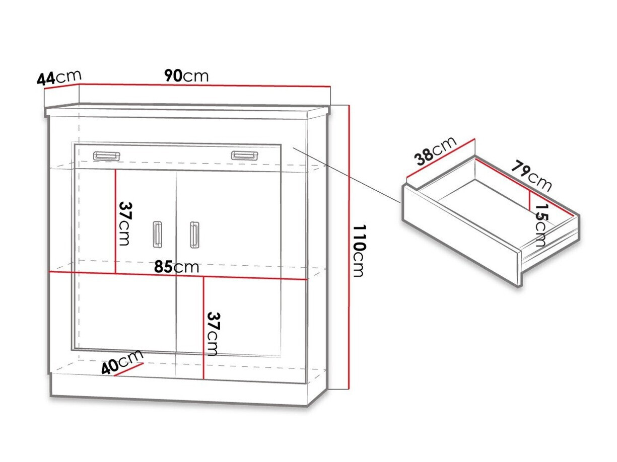Cómoda Lircava 101 (Roble de lefkada)