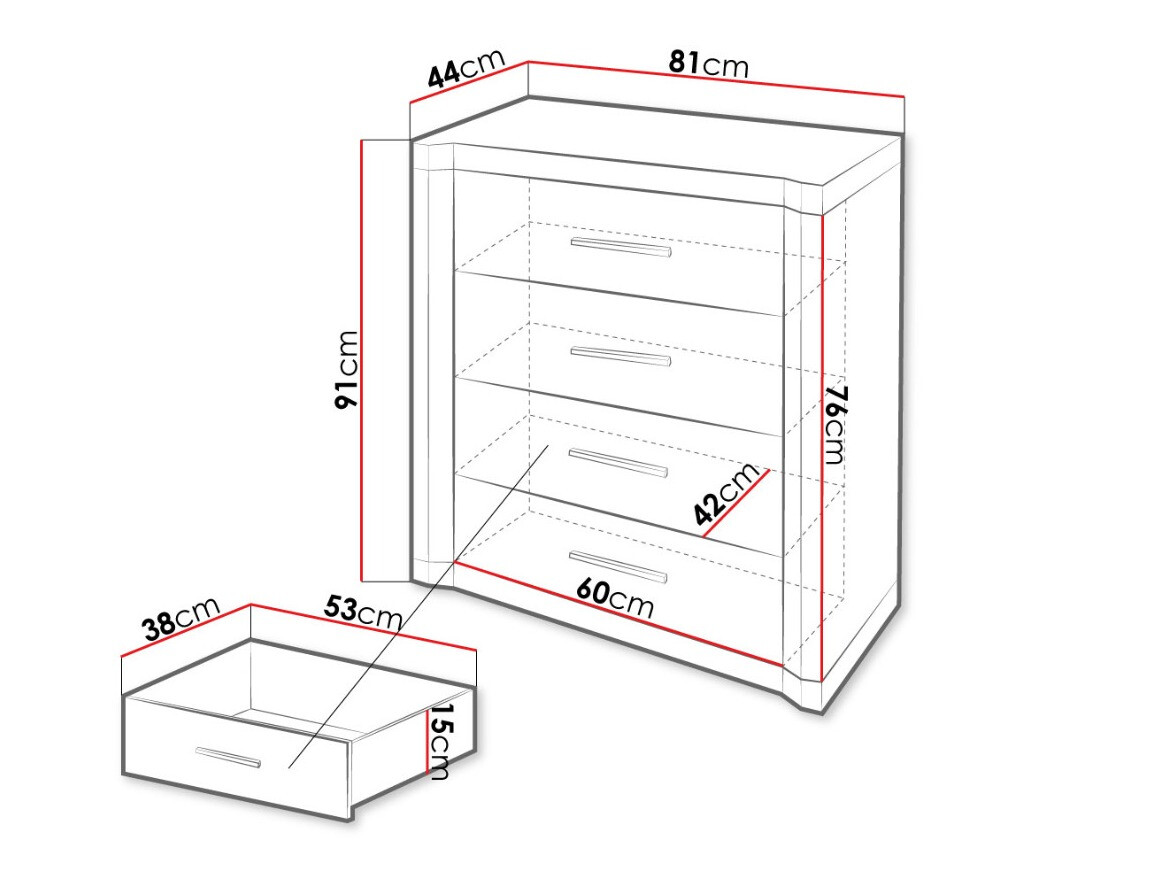 Cómoda Lorelie 103 (Trufa roble)