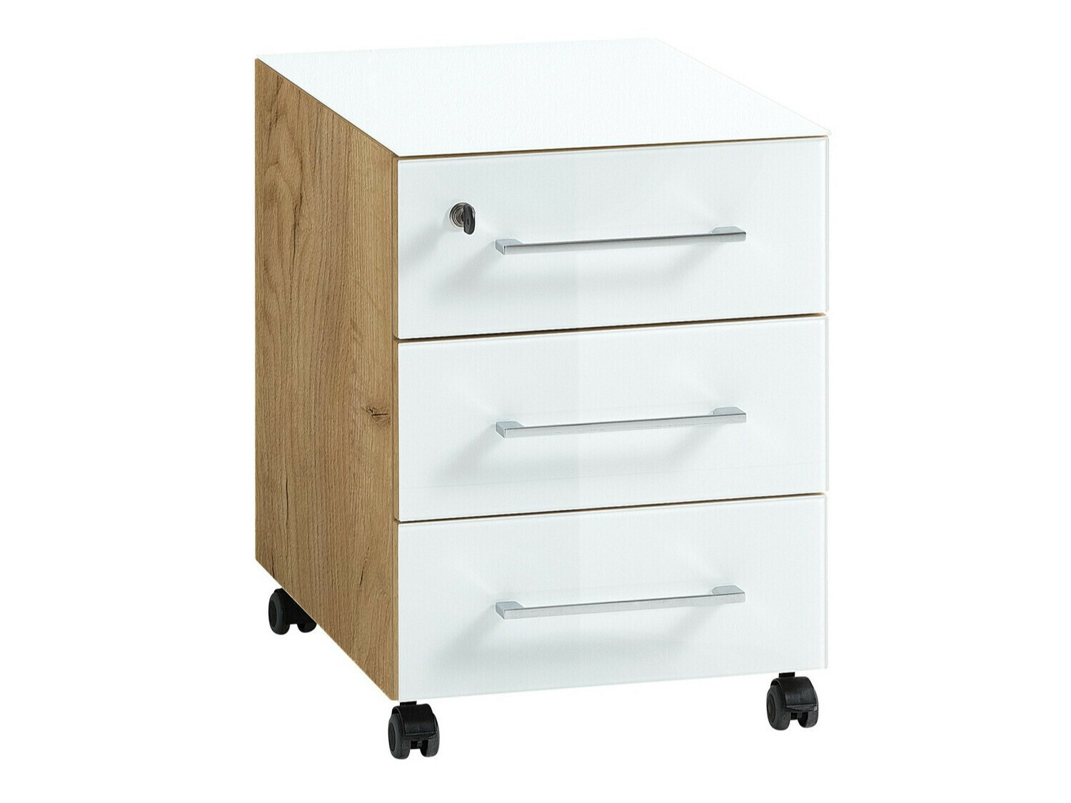 Archivador Catcamu 101 (Blanco brillante + Navarra roble)