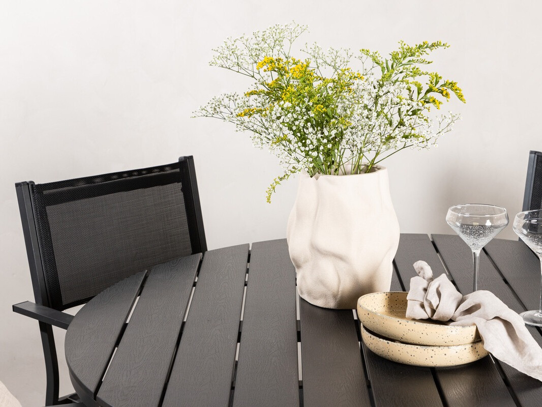 Conjunto de mesa y sillas Dallas 4088 (Negro)