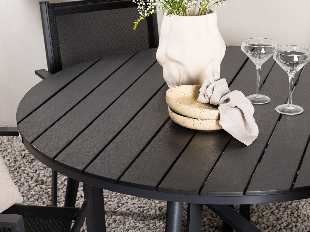 Conjunto de mesa y sillas Dallas 4088 (Negro)