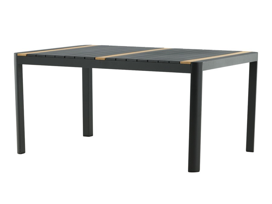 Conjunto de mesa y sillas Dallas 4090 (Negro + Marrón)