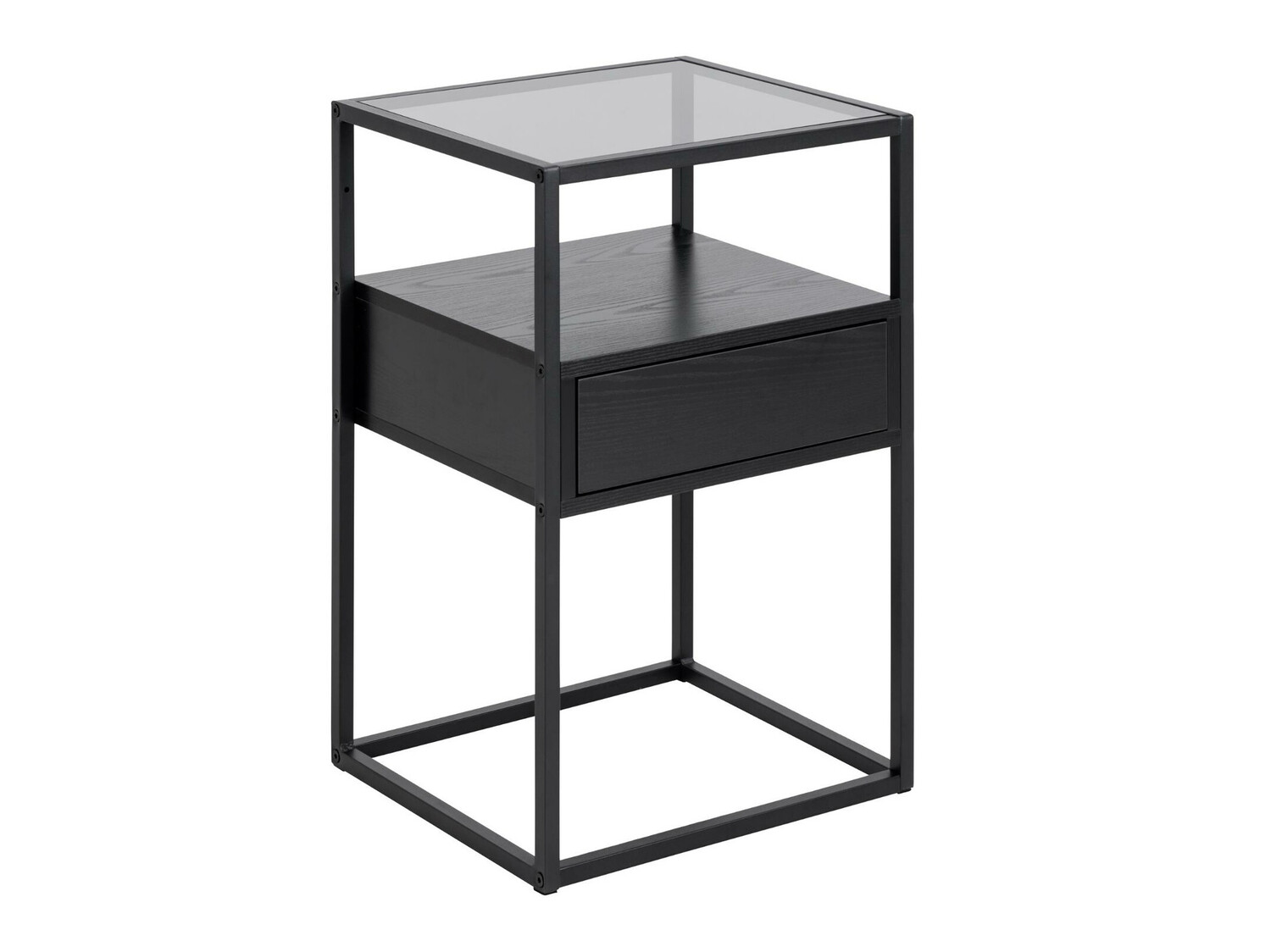 Mesilla de noche Norsica 695 (Negro + Cenizas negro)