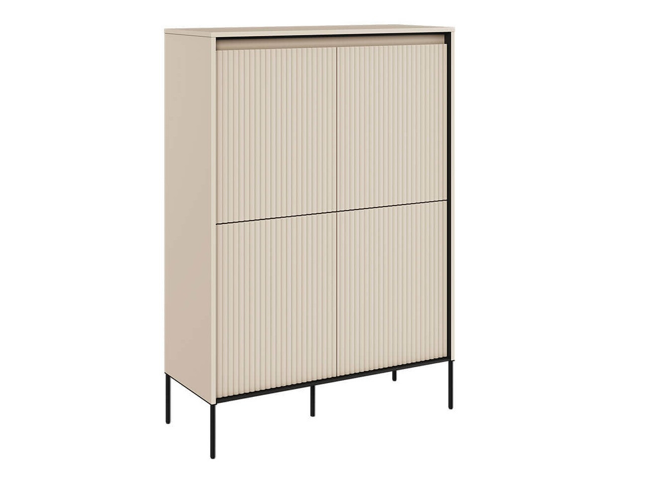 Aparador Fernolu 102 (Beige + Negro)