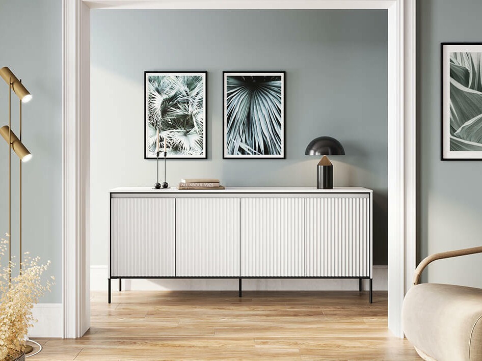 Aparador Fernolu 103 (Blanco + Negro)