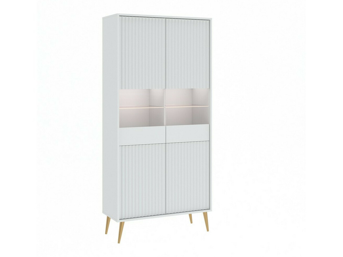 Estantería Cirferi 108 (Blanco + Dorado)