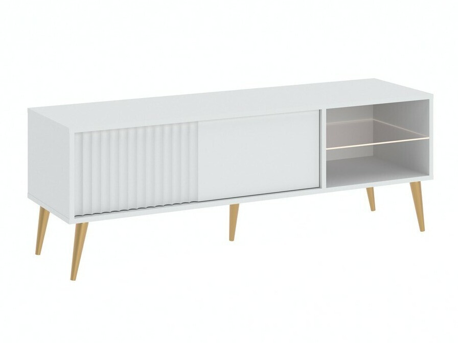 Mueble TV Cirferi 104 (Blanco + Dorado)