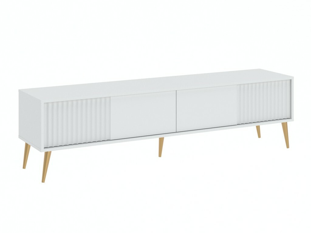 Mueble TV Cirferi 105 (Blanco + Dorado)
