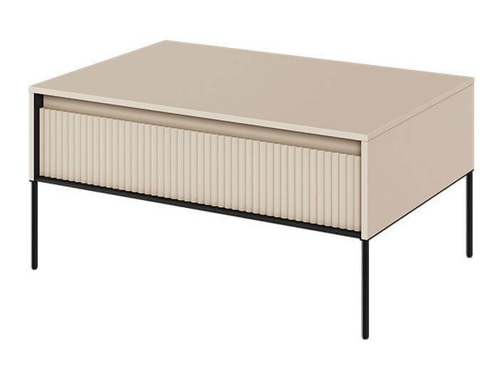 Mesa de centro Fernolu 110 (Beige + Negro)