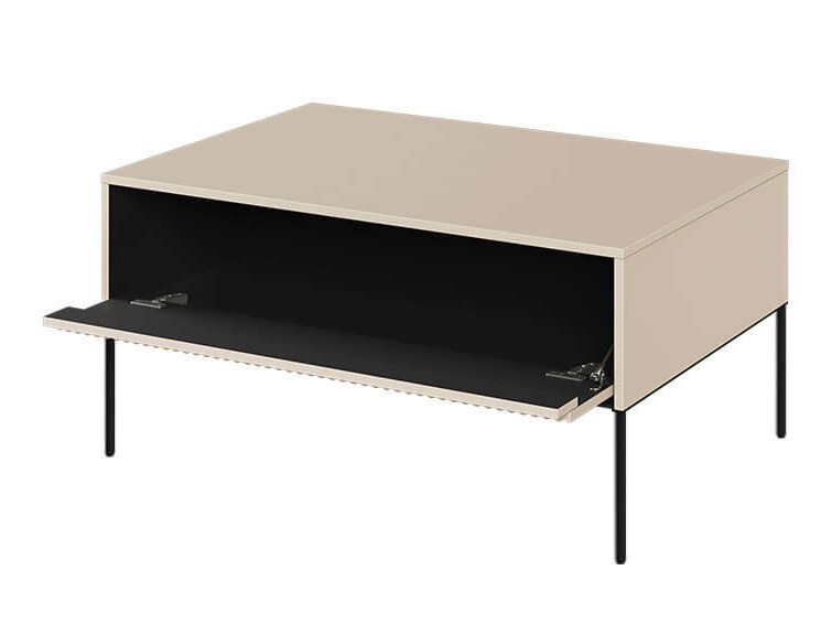 Mesa de centro Fernolu 110 (Beige + Negro)