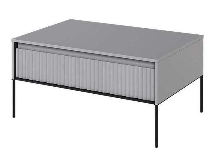 Mesa de centro Fernolu 110 (Gris + Negro)