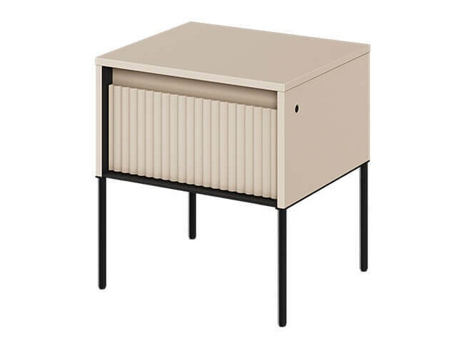 Mesilla de noche Fernolu 111 (Beige + Negro)