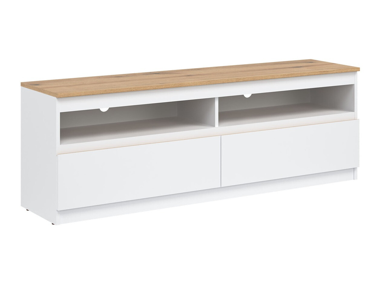 Mueble TV Catelbi 100 (Blanco + Roble)