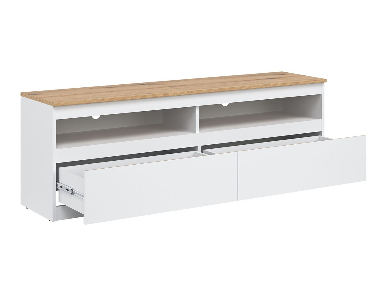 Mueble TV Catelbi 100 (Blanco + Roble)