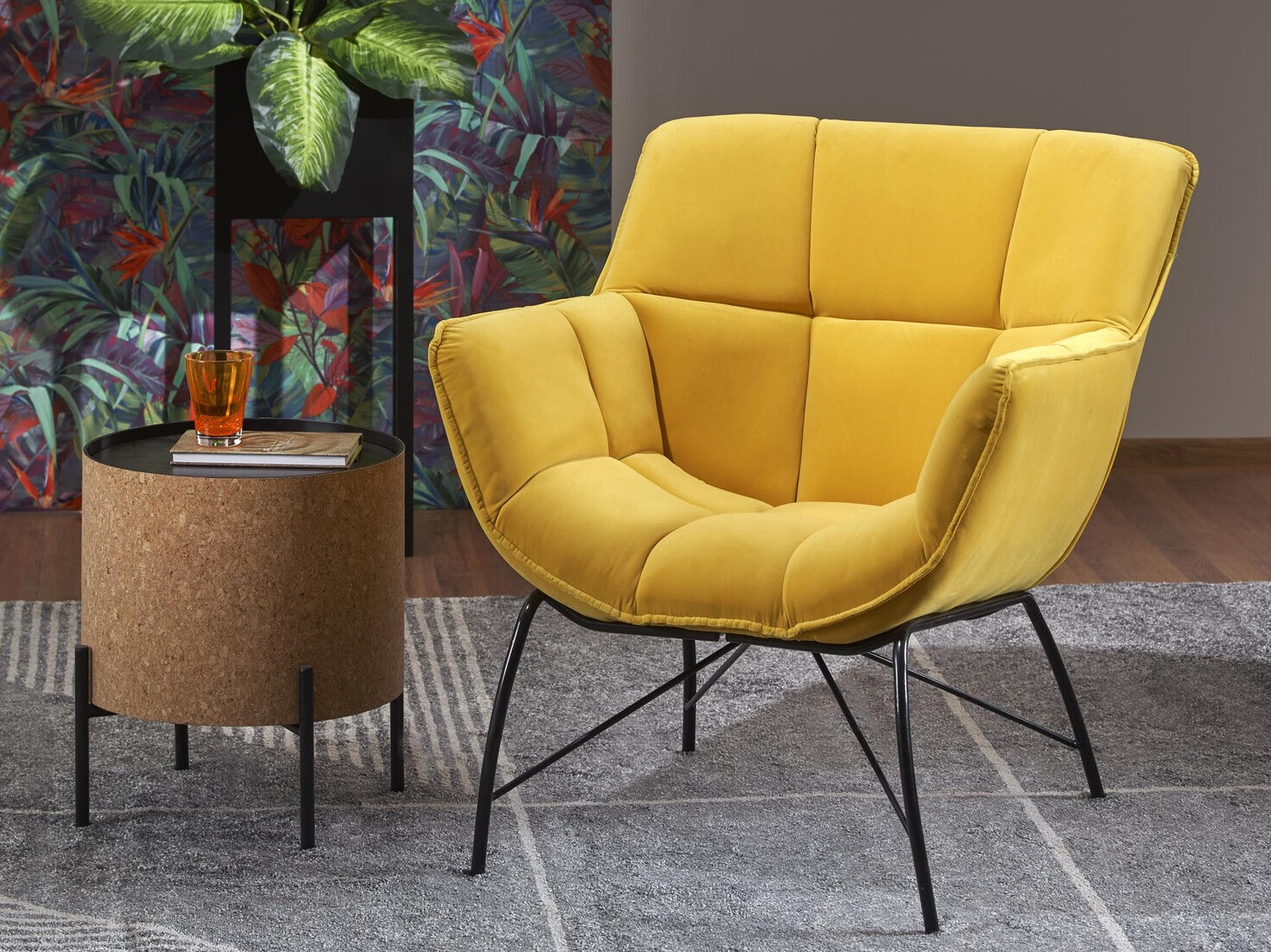 Sillón Houston 1485 (Amarillo + Negro)