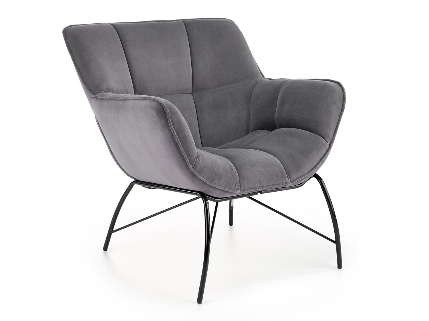 Sillón Houston 1485 (Gris + Negro)