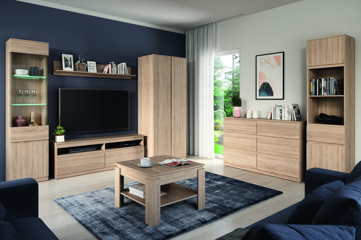 Estantería Orlando 225 (Roble Sonoma)