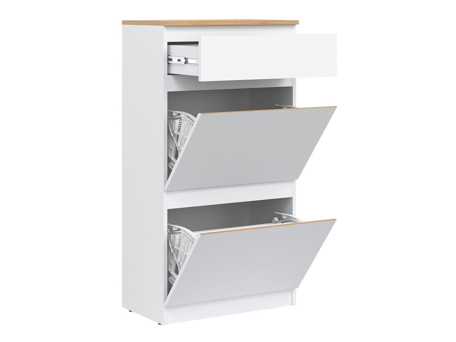 Zapatero Catelbi 108 (Blanco + Roble)