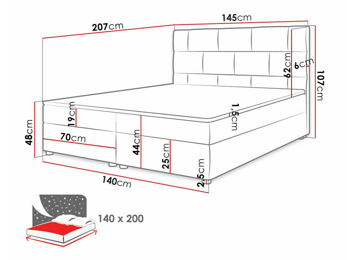 Cama continental Memphis 103 (Itaka 51)