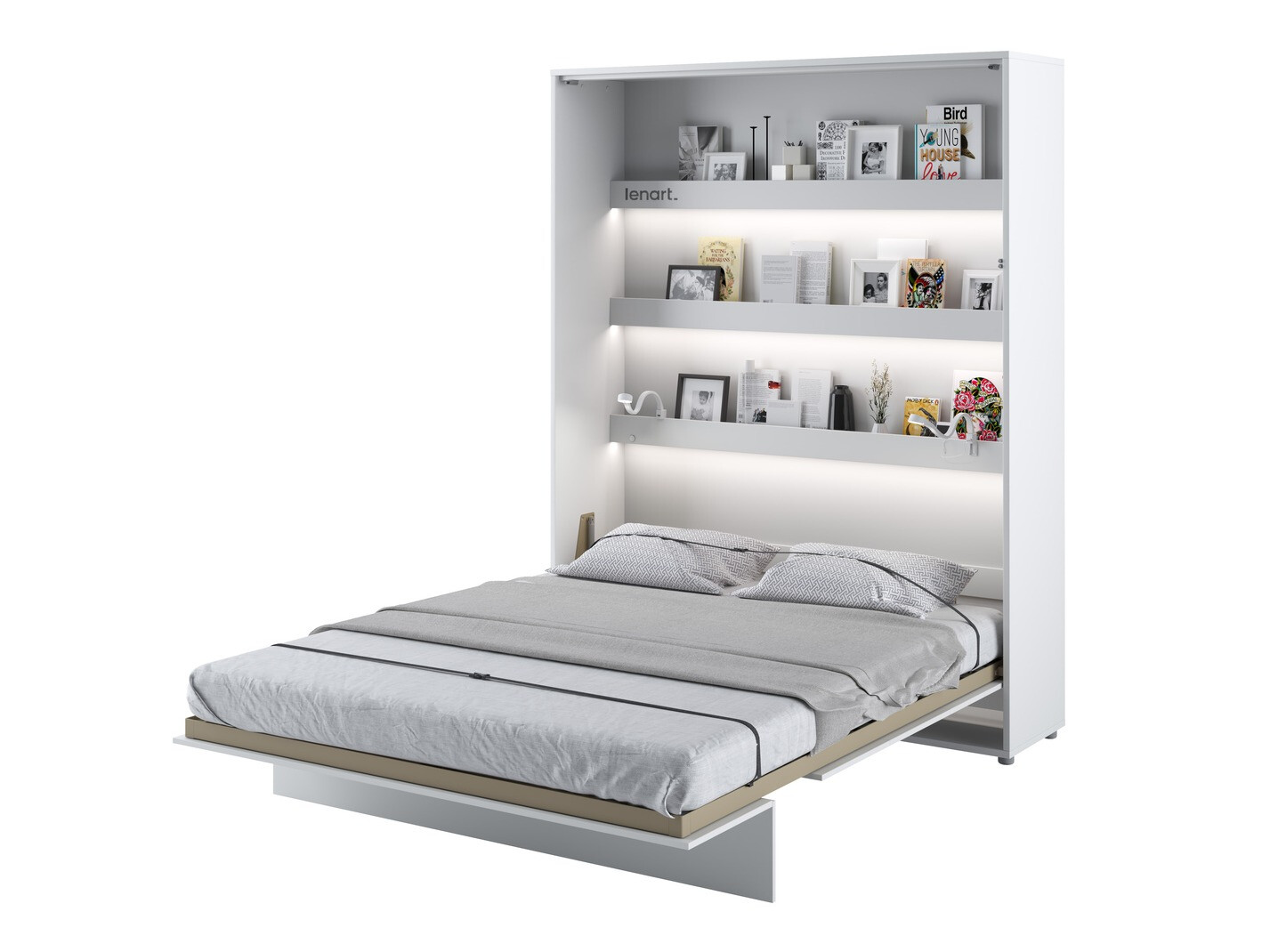 Cama plegable Concept Pro Lenart Levfere 102 (Blanco)