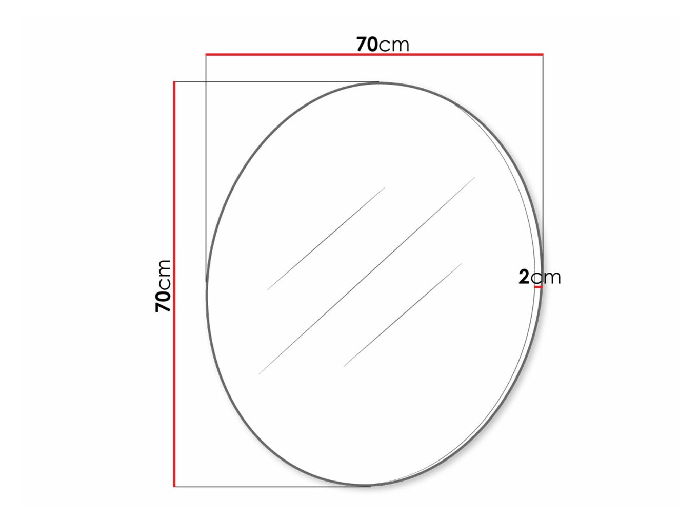 Espejo Delpher (Blanco + Blanco brillante)