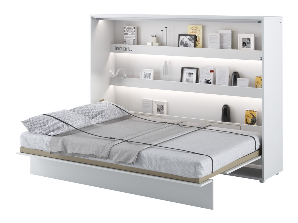 Cama plegable Concept Pro Lenart Levfere 115 (Blanco)