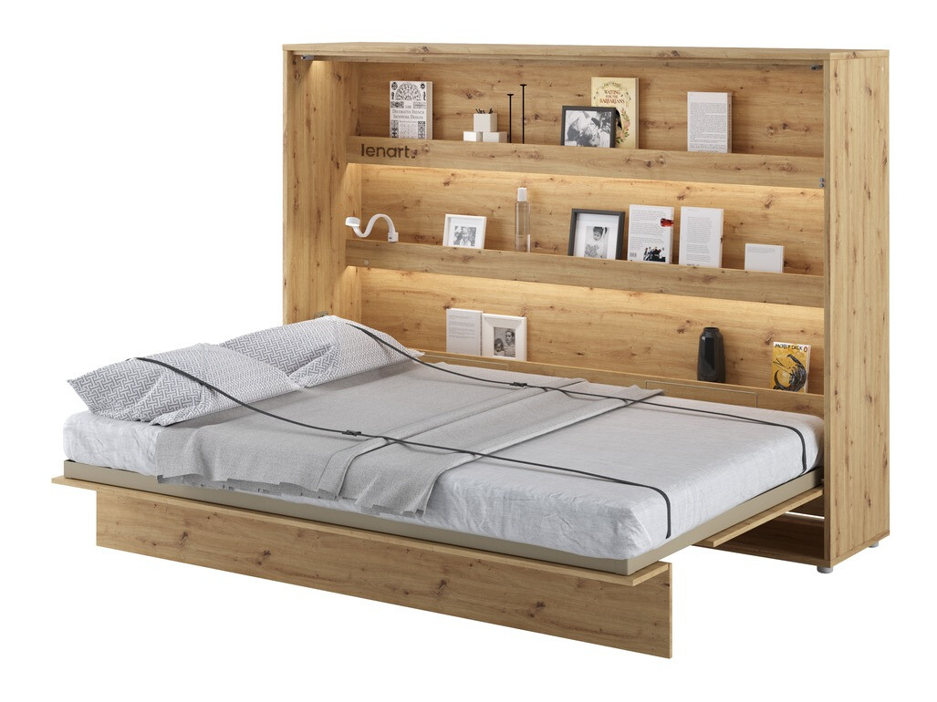 Cama plegable Concept Pro Lenart Levfere 115 (Roble Artisan)