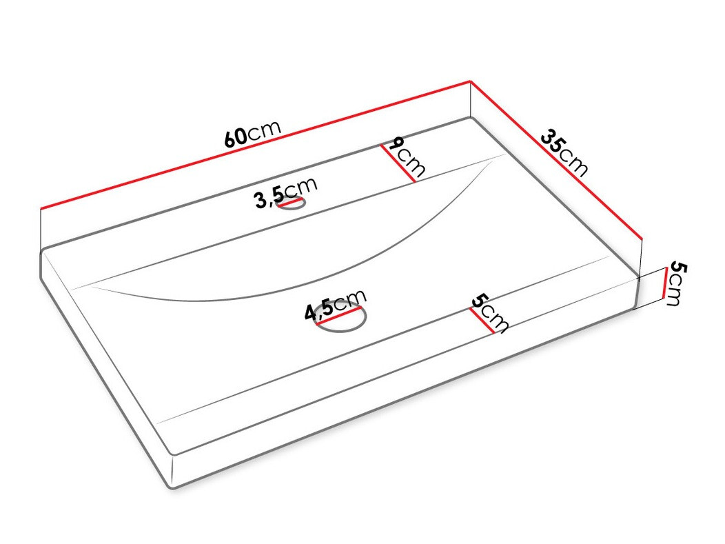 Conjunto de mueble de baño Comfivo Livciro 100 (Negro + Grafito)