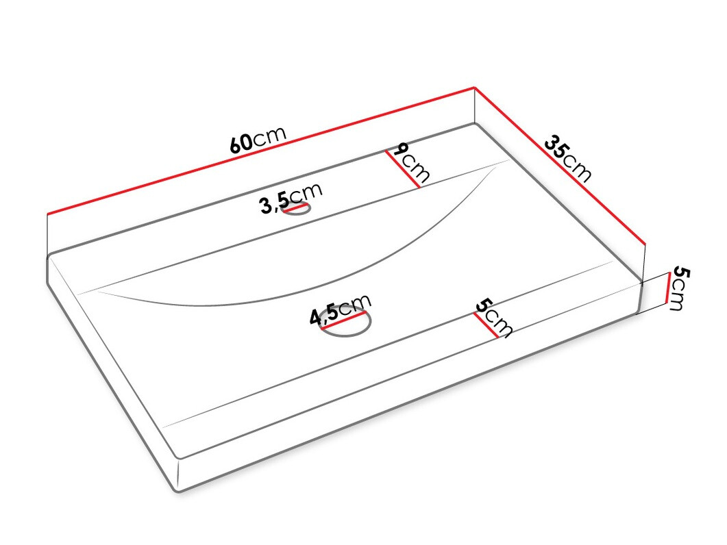 Conjunto de mueble de baño Comfivo Delphinus IX (Blanco)