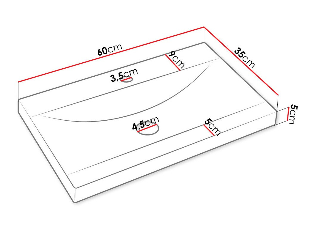 Conjunto de mueble de baño Comfivo Livciro 105 (Negro + Grafito)