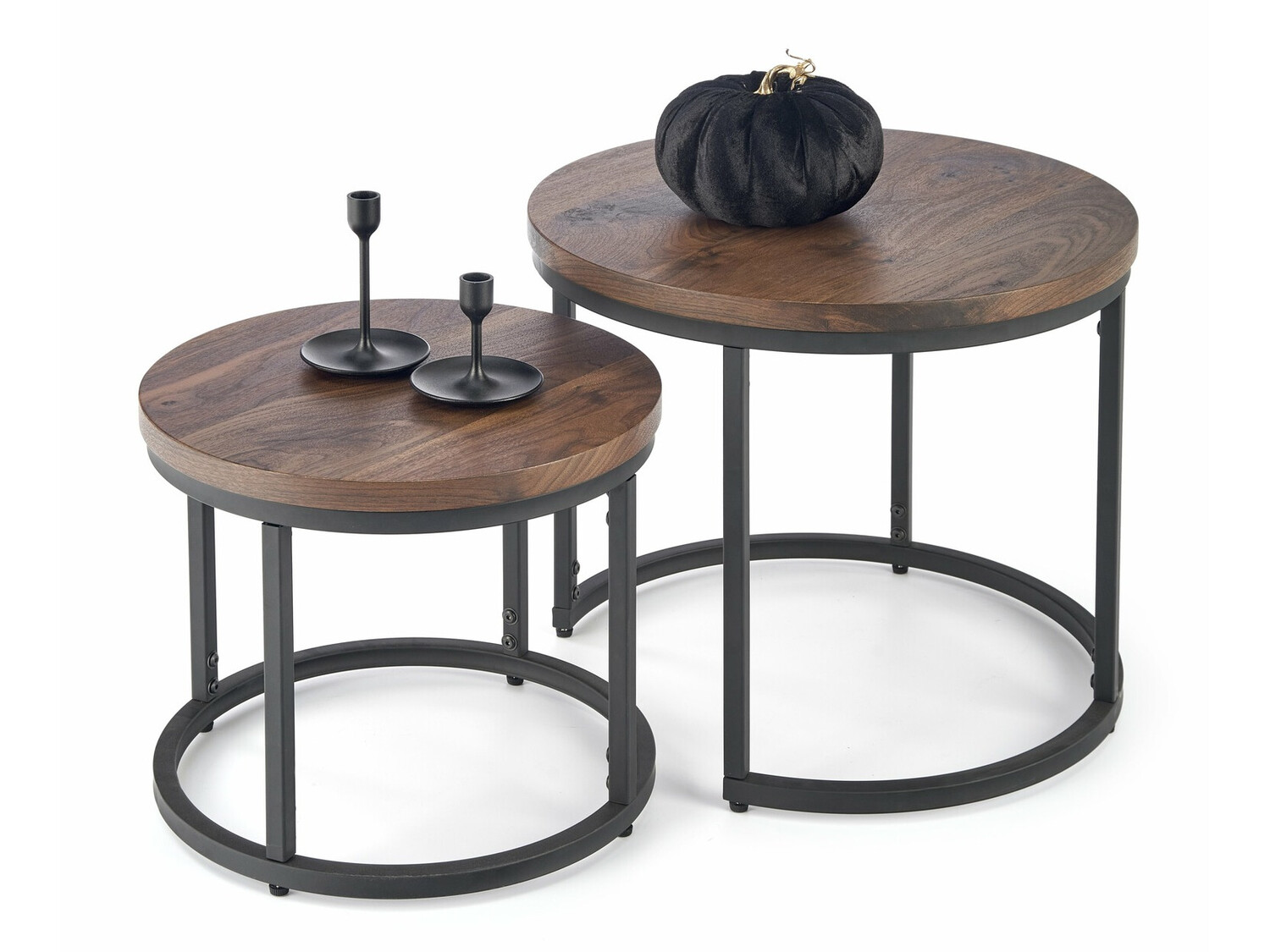 Conjunto mesa de centro Houston 951 (Nuez + Negro)