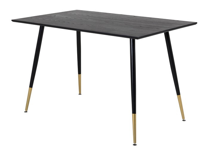 Conjunto de comedor Dallas 1673 (Negro + dorado)