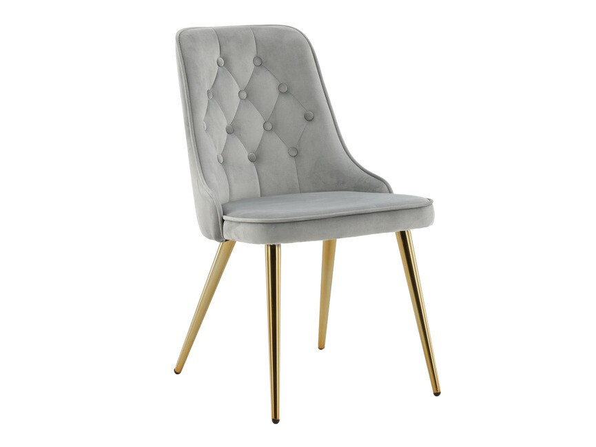 Conjunto de mesas y sillas para comedor Dallas 1673 (Gris + dorado)