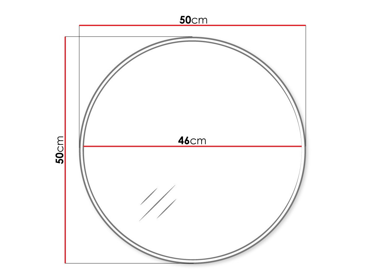 Espejo Hartford E113 (Negro)