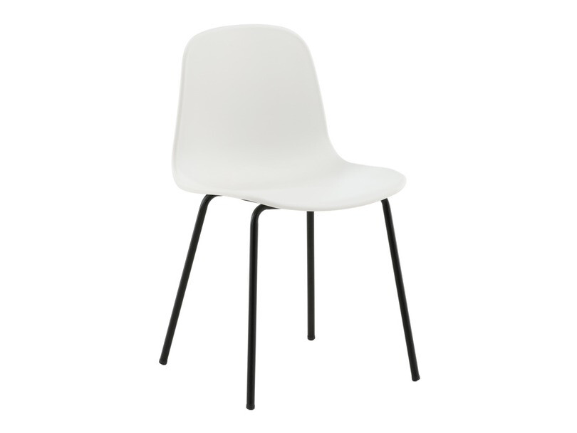 Conjunto de comedor Dallas 1622 (Blanco + Negro)