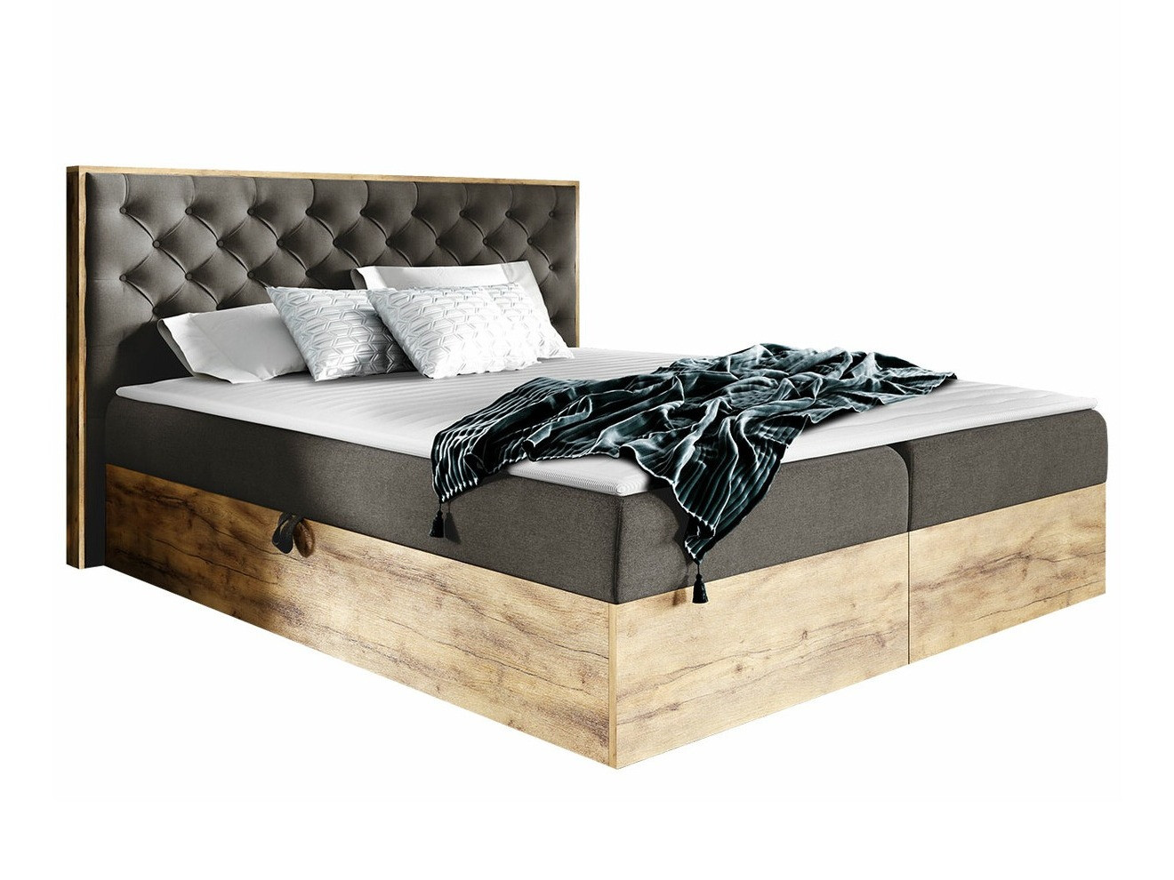 Cama continental Baltimore 182 (Roble wotan + Faro 5)