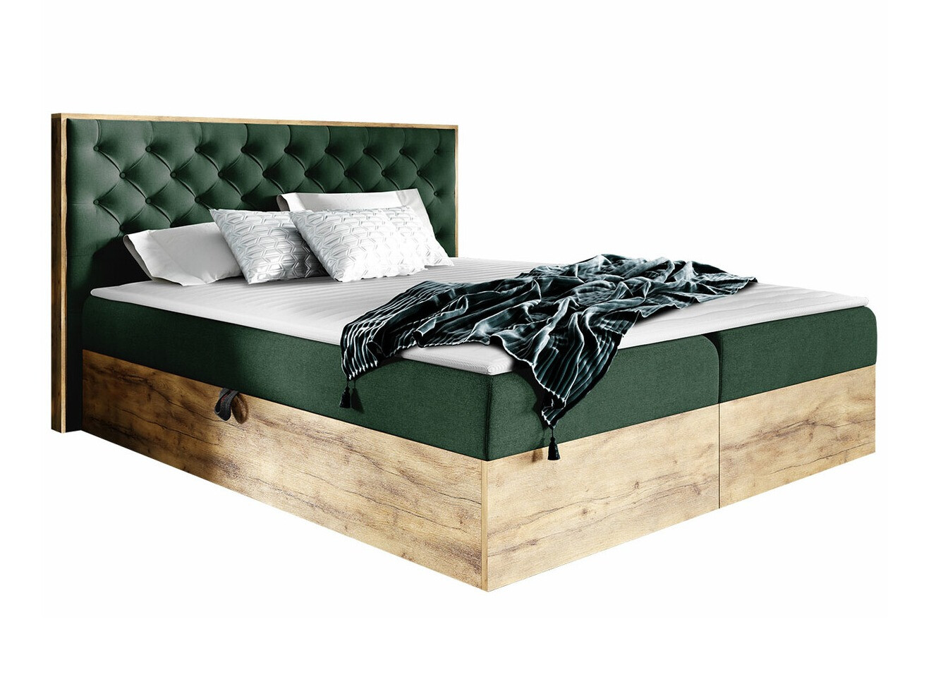 Cama continental Baltimore 182 (Roble wotan + Faro 7)