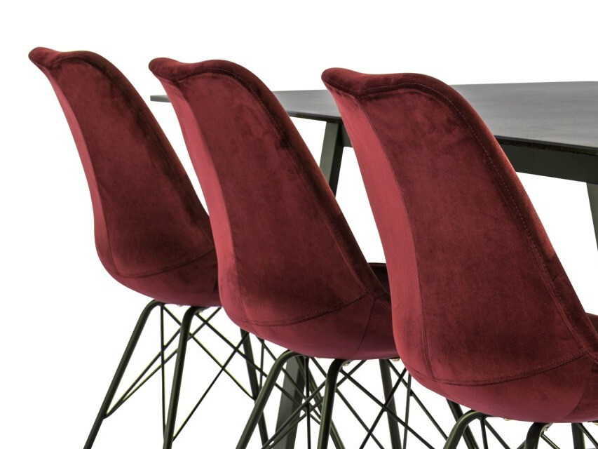 Conjunto de comedor Concept 55 190 (Rojo)