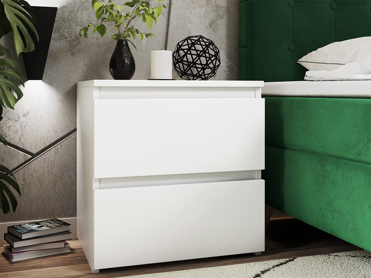 Mesilla de noche Comfivo Structor I (Blanco)