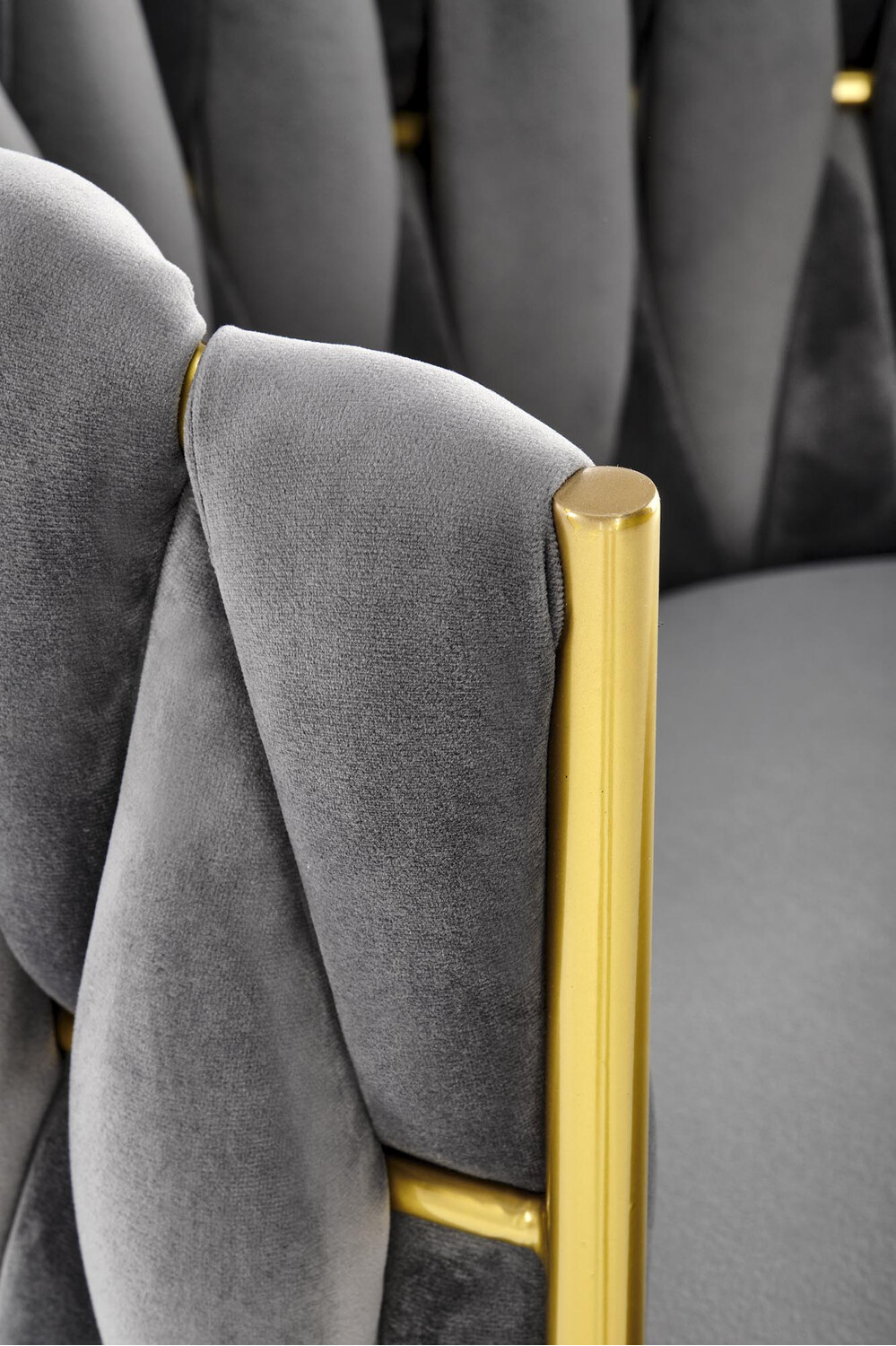 Silla Houston 1506 (Gris + Dorado)