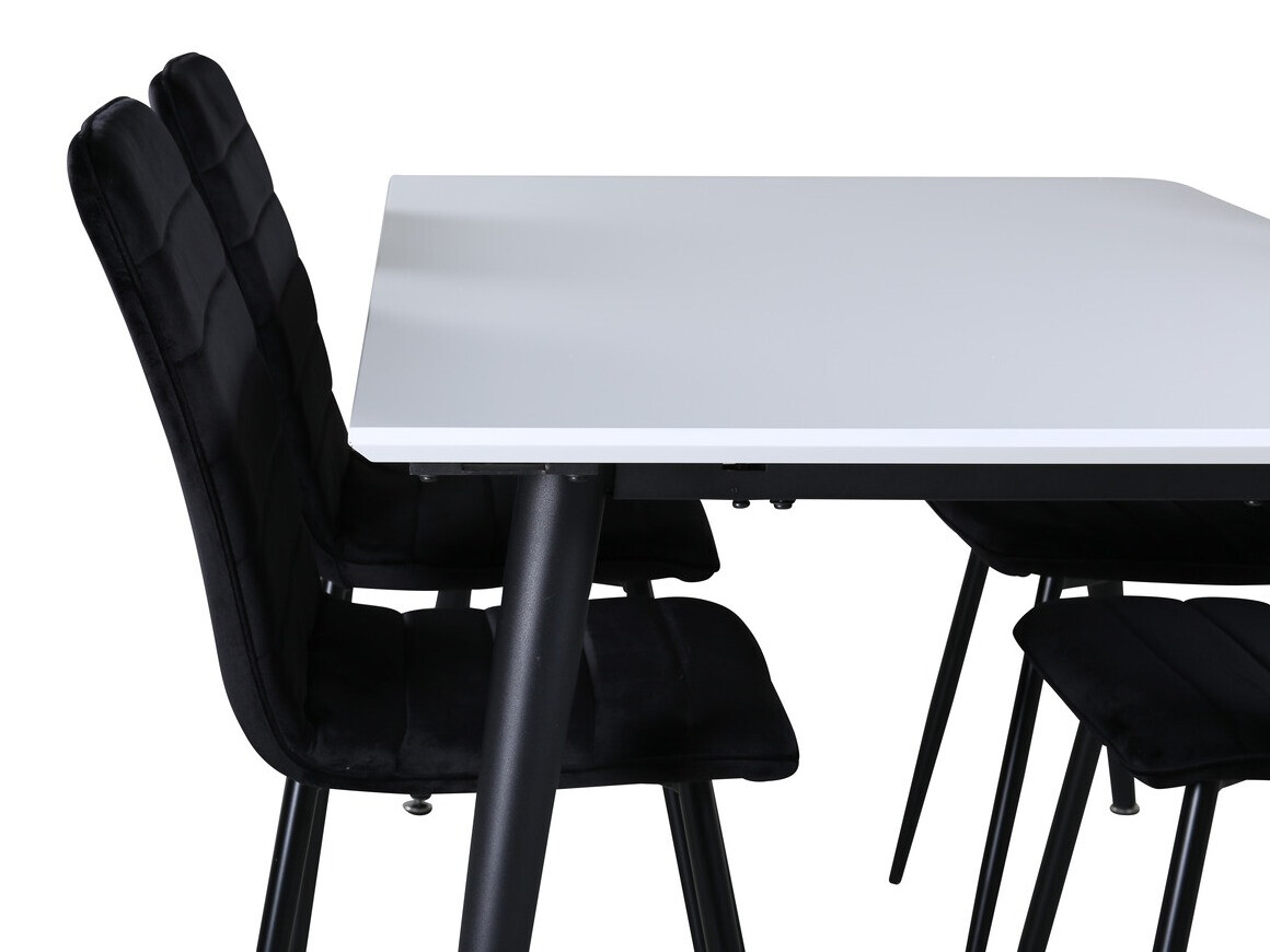 Conjunto de mesas y sillas para comedor Dallas 2733 (Negro)