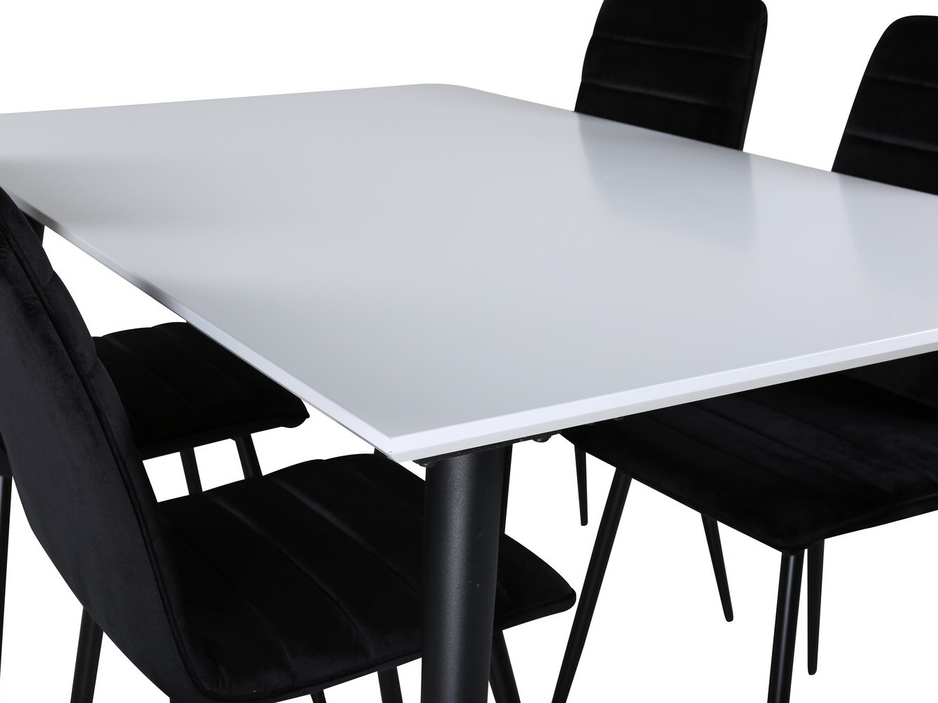 Conjunto de mesas y sillas para comedor Dallas 2733 (Negro)