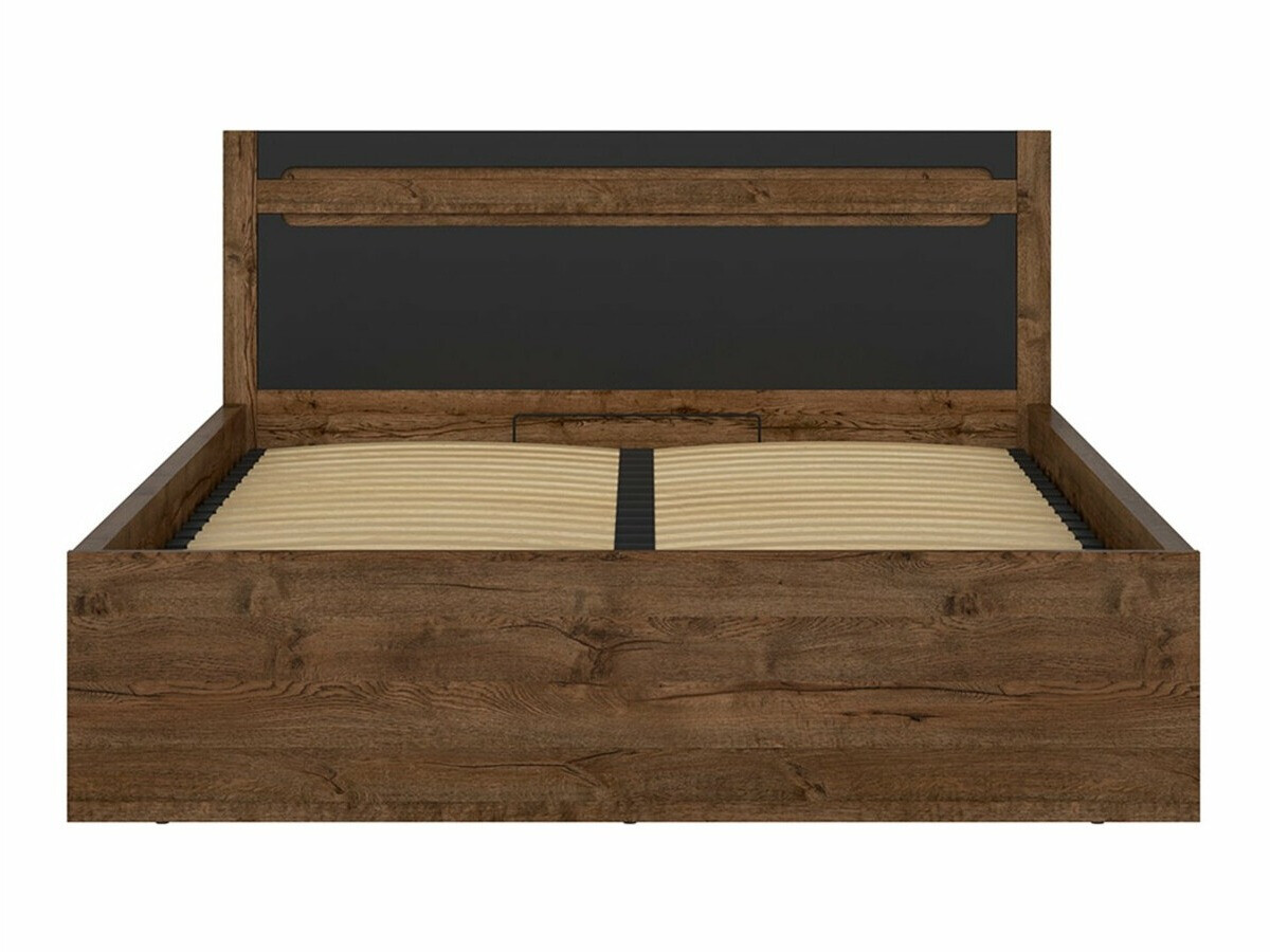 Cama Ophevaru 116 (Negro mate + April roble)